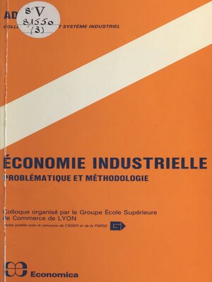 cover image of Économie industrielle